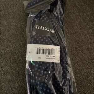 Haggar Blue Geometric Tie